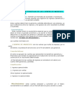 Concepto y Caracteristicas de Las Cuentas de Ingresos