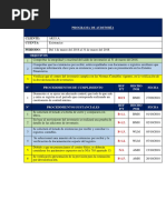 Programa de Auditoria - Existencias