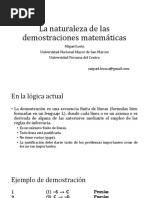 La Naturaleza de Las Demostraciones Matemáticas