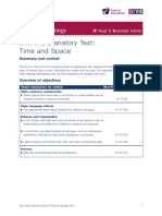 Unit 8 Explanatory Text: Time and Space: Literacy Strategy