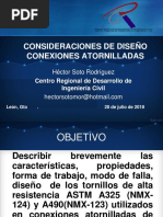 Consideraciones para El Diseño de Juntas y Conexiones Atornilladas HSR 2018