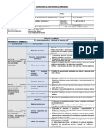 Planificación de La III Unidad de Aprendizaje