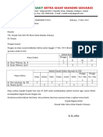 Surat Pemberitahuan Jadwal Medis