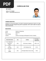 Curriculum Vitae: Mit Sheth