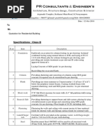 PR Consultants & Engineer's: Specifications: Class B