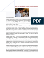 Casos Destacados de La Contraloría General de La República