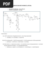 Ejercicios de Nomeclatura