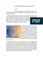 Distribución Geográfica de Temperaturas y Precipitaciones