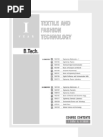 B.tech TFT 1st Year Syllabus