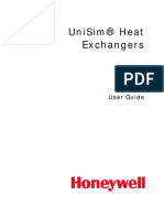 UniSim Heat Exchangers User Guide