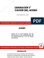 Clasificacion y Designacion de Los Aceros