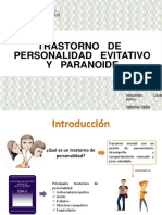 Trastorno de Personalidad Evitativo y Paranoide