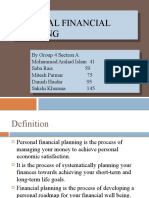 Personal Financial Planning Personal Financial Planning