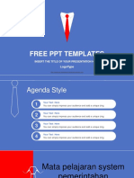 Businessmans Red Tie PowerPoint Template