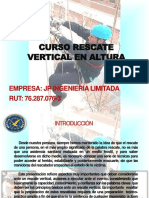 Curso Rescate Vertical en Altura