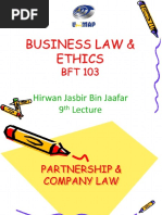 4.lecture Partnership and Company Law