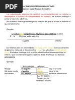 Oraciones Subordinadas Adjetivas PDF