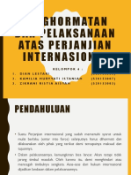 Penghormatan Dan Pelaksanaan Atas Perjanjian Internasional