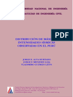 Distribución de Máximas Intensidades Sísmicas Observadas en El Perú