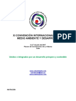 1ra. Circular XI Convención Internacional Medio Ambiente y Desarrollo