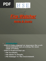 Fire Watcher: Roles & Duets