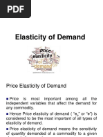 Elasticity of Demand