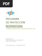 Manual Programa de Proteccion Respiratoria v1