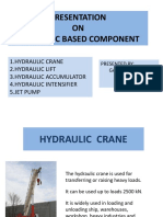 Hydraulic Crane, Lift, Accumulator, Intensifier