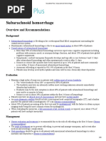 DynaMed Plus - Subarachnoid Hemorrhage