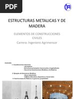 Estructuras Metalicas y de Madera. Elementos de Construcciones Civiles Carrera - Ingeniero Agrimensor