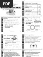 Risk Management For CQE