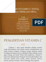 Analisis Vitamin C Total Plasma Dengan HPLC