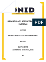 Actividad de Aprendizaje #3 - Analisis de Estados Financieros