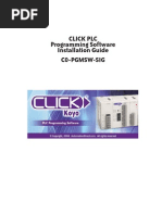 Click PLC Programming Software Installation Guide C0-Pgmsw-Sig