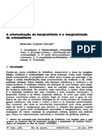 Edmundo Campos Coelho, A Criminalização Da Marginalidade e A Marginalização Da Criminalidade (1978)