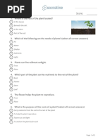 Socrative Plant Quiz