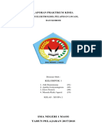 Kimia Ku (Laporan Praktikum Elektrolisis, Penyepuhan, Dan Korosi)