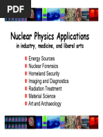 Nuclear Physics Applications