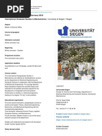 International Graduate Studies in Mechatronics - University of Siegen - Siegen - DAAD - Deutscher Akademischer Austauschdienst