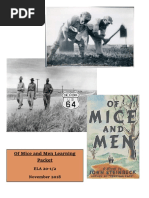 Of Mice and Men Chapter 1 Learning Packet