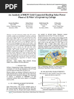 An Analysis of 80KW Grid Connected Rooftop Solar Power Plant A