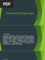 Criminalidad Organizada