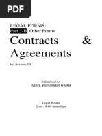 Legal Forms-Contracts and Agreements