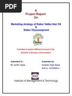 A Project Report On: Marketing Strategy of Dabur Vatika Hair Oil & Dabur Chyawanprash