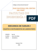 Equipos e Instrumentos Laboratorio de Suelos