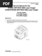 Service Manual For The KODAK DRYVIEW 5800 Laser Imager CARESTREAM DRYVIEW 5850 Laser Imager