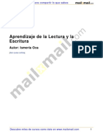 Aprendizaje Lectura Escritura 37303 PDF