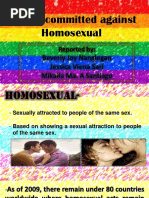 Crimes Against Homosexual and Lesbian Soft