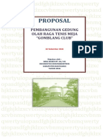 Proposal Permohonan Gedung Olah Raga