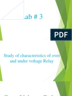 Over and Under Voltage Relay Characteritics